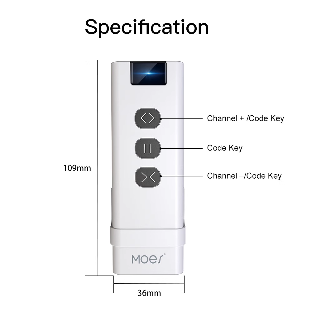 Smart Universal Remote Control for curtain or lights RF433 Transmitter Tuya Wireless Remote Control