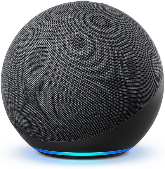 Echo (4th Gen) | smart bluetooth speaker with Alexa and premium sound | Use your voice to control your smart home devices, play Music or the Quran, and more (speaks English & Khaleeji)
