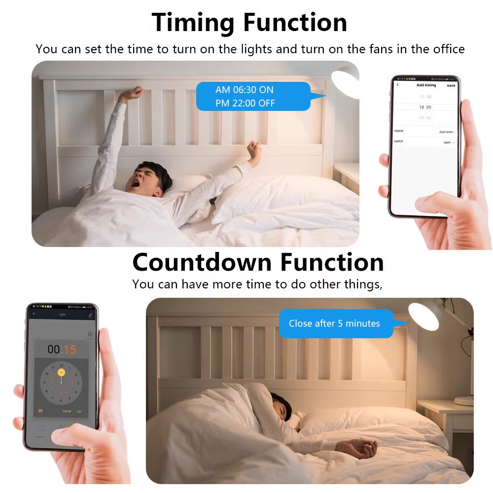 Smart Wall Light Switch Glass Panel RF433&Wi-Fi Smart Life Tuya APP Remote Control Works Wi-Fi with Alexa Google Home 4 Gang White Color