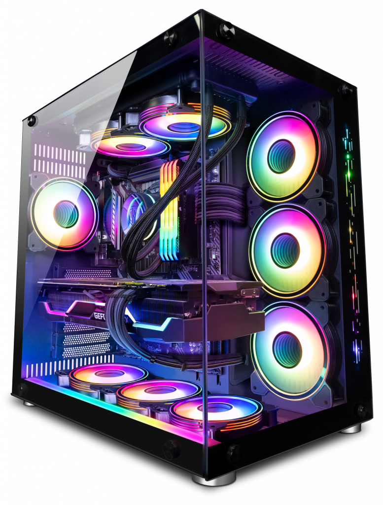 CC Power 1650-101 Gaming PC 5Gen AMD Ryzen 5 5500 6-Cores w/ GTX 1650 4GB DDR6 w/ Advance Air Cooler