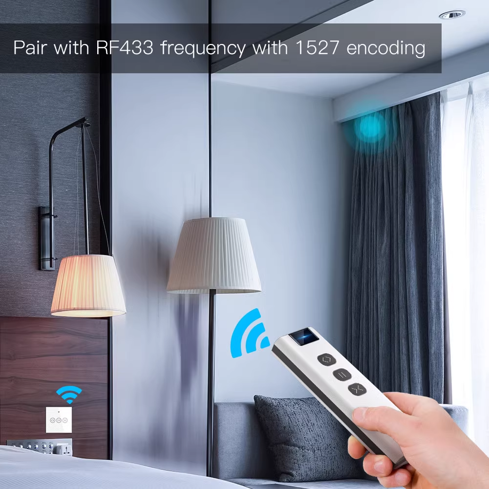 Smart Universal Remote Control for curtain or lights RF433 Transmitter Tuya Wireless Remote Control