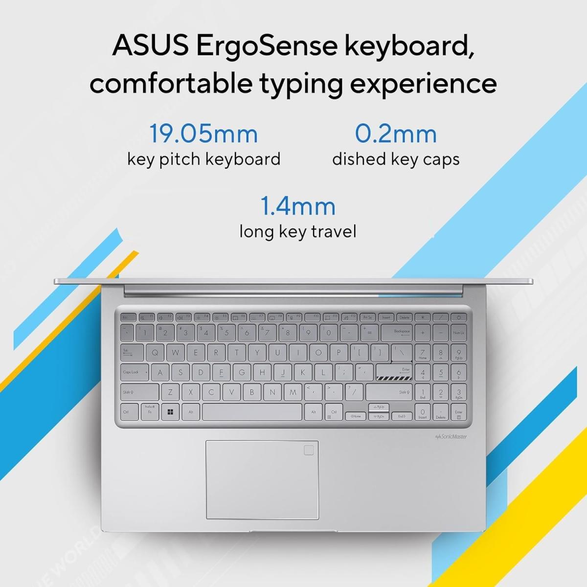 ASUS NEW Vivobook 15 (2023) X1504VA NEW 13th Gen Intel Core i7 10-Cores Thin & Light Military-Grade - Silver