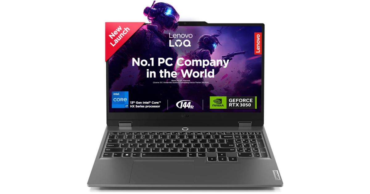 Lenovo LOQ Gaming (2024) NEW 13Gen Intel Core i7 13650HX 14- Cores w/ AI Engine+ LA1 Chip Nvidia & RTX 3050 6GB & IPS 144Hz Display - Luna Grey
