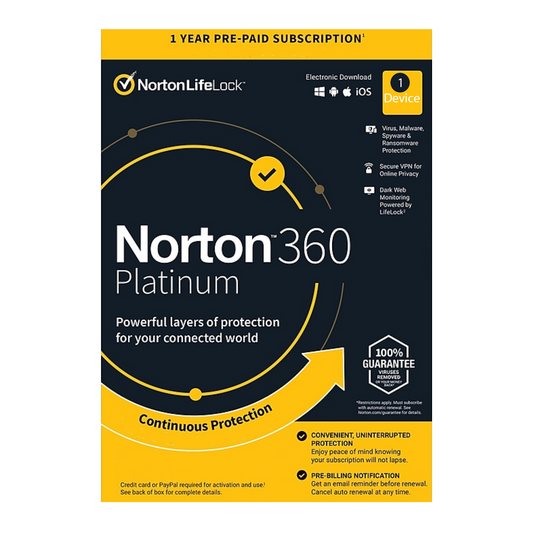 Norton 360 License Key - Yearly - 1/ 5 / 10 Devices