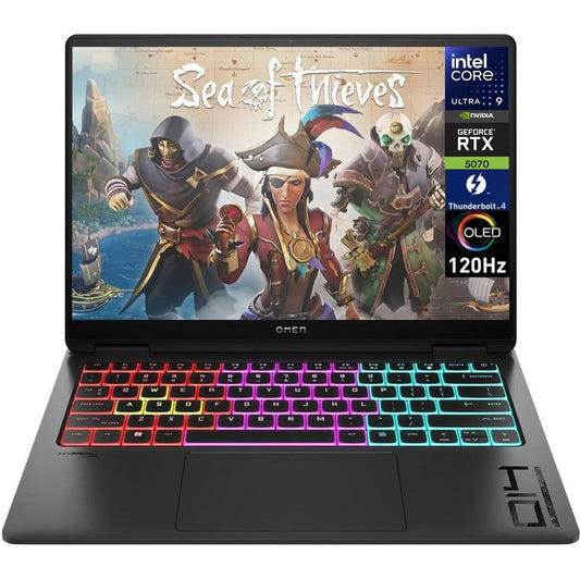 HP OMEN Transcend 14 (2025) 14- fb1002ne NEW Intel Core Ultra 9 Gen II 285H 16-Cores w/ NVIDIA RTX™ 5070 8GB DDR7 & 3K OLED 120Hz Display , Shadow Black