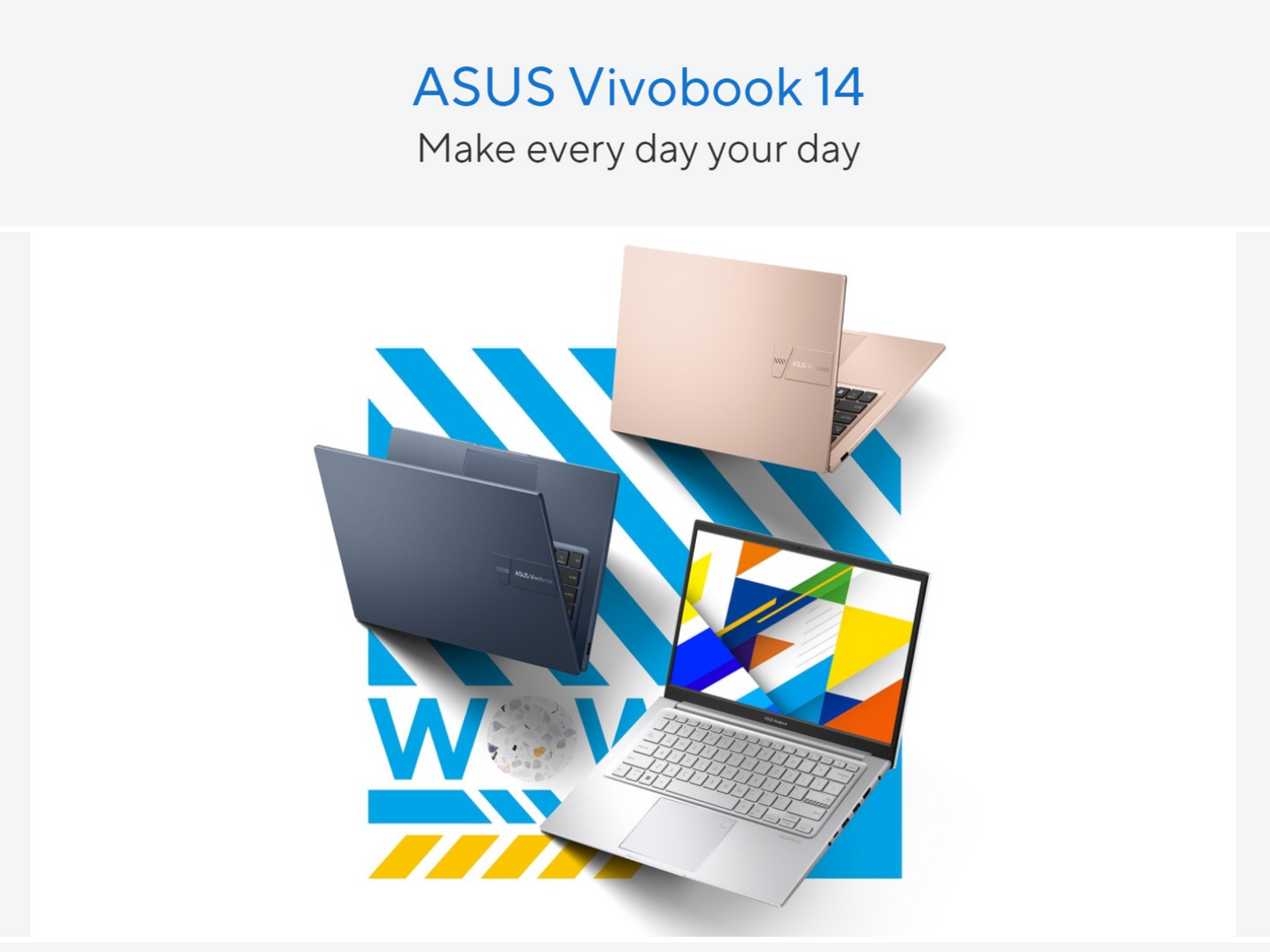 ASUS Vivobook 14 (2024) X1404VA NEW 13th Gen Intel Core i3 6-Cores Thin & Light Military-Grade - Cool Silver