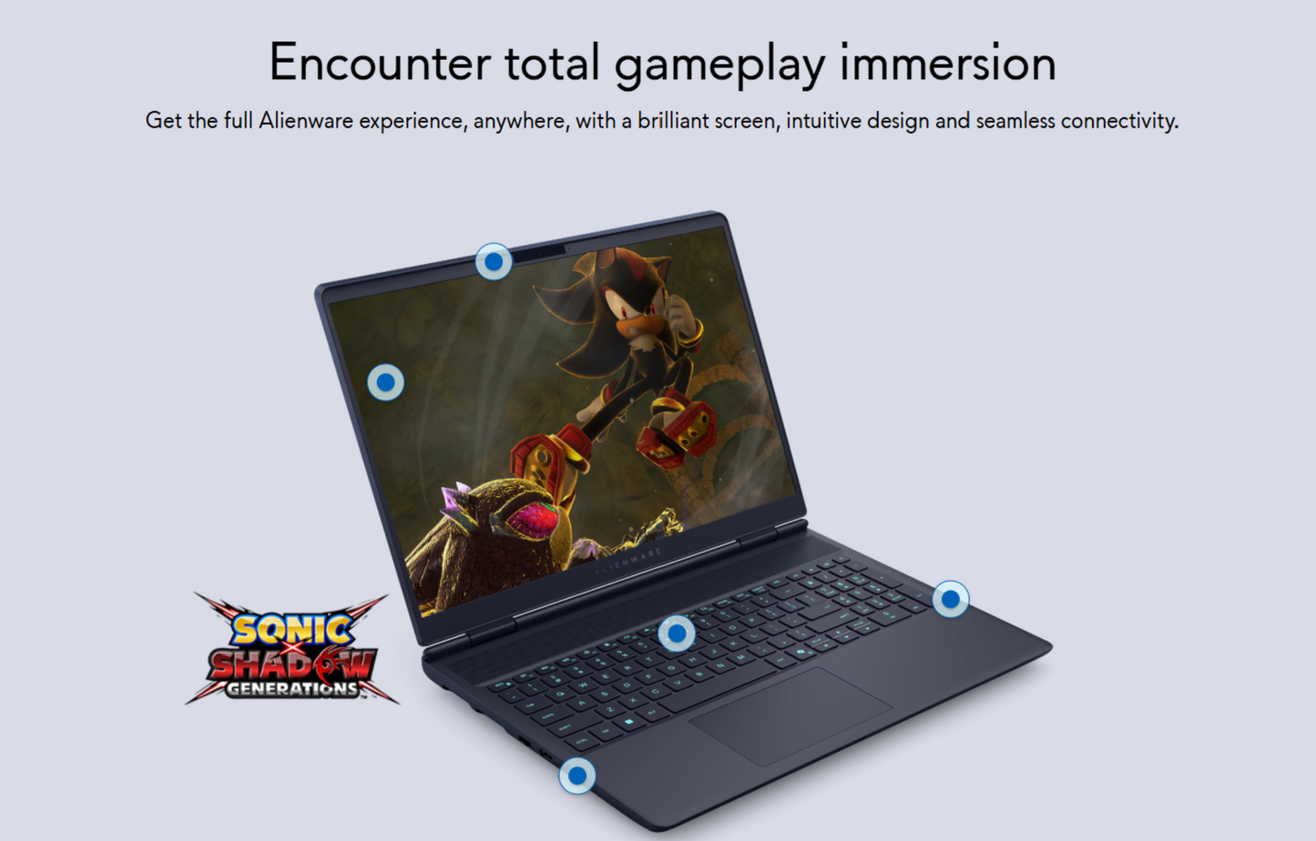 Dell Alienware 16X Aurora (2025) NEW Intel Core Ultra 9 Gen II 275HX 24-Cores w/ NVIDIA RTX™ 5060 8GB DDR7 & 2.5K IPS 240Hz Display , Blue