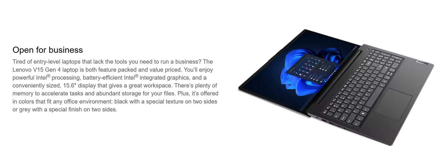 Lenovo V15 G5 (2025) NEW 13th Gen Intel Core i7 13620H 10-Cores w/ High-Performance Processor Business Class & 2 Years Warranty - Black