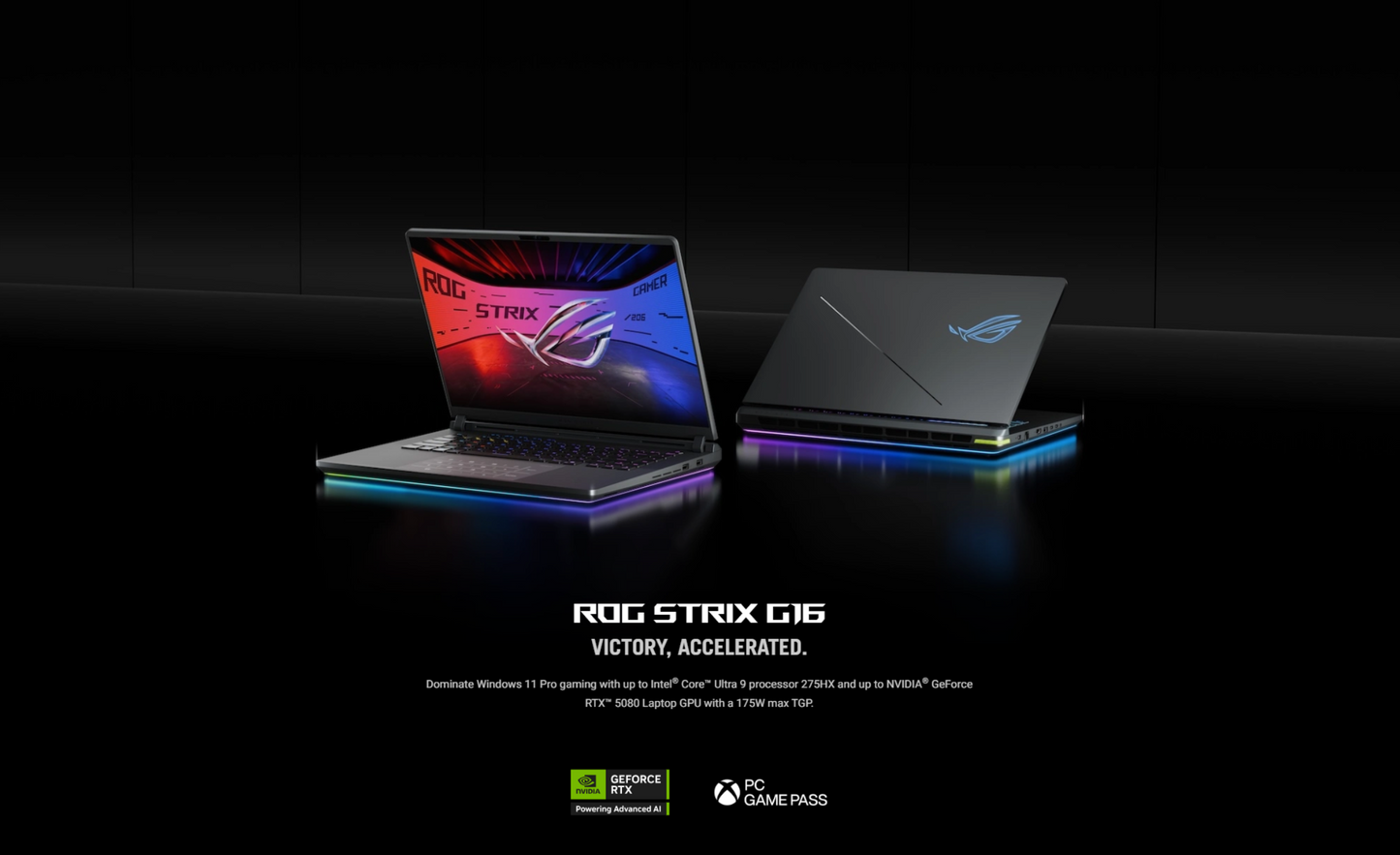 ASUS ROG Strix G16 (2025) G615LP NEW Intel Core Ultra 7 Gen II 255HX 20-Cores w/ NVIDIA RTX™ 5070 8GB DDR7 & 2.5K IPS 240Hz Display , Volt Green