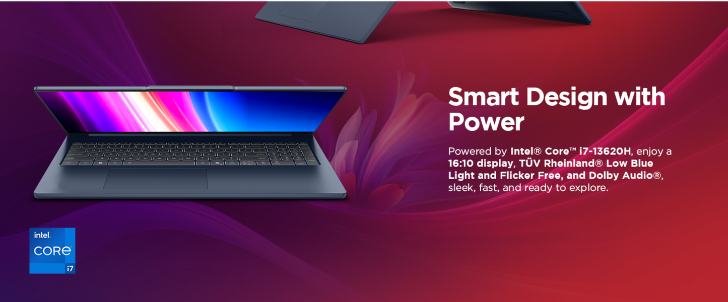 Lenovo NEW IdeaPad Slim 5 (2025) 13th Gen Intel Core i7 13620H 10- Cores High-Performance Processor w/ 16" IPS Display , Aluminium , WIFI 7 , USB C Charger , IR Full HD Camera & Backlit Keybaord , Luna Grey