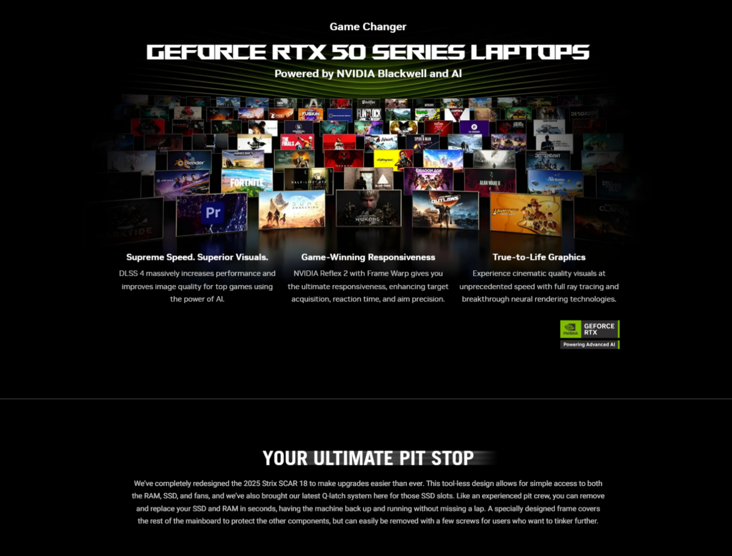 ASUS ROG Strix SCAR 18 (2025) G835LX NEW Intel Core Ultra 9 Gen II 275HX 24-Cores w/ NVIDIA RTX™ 5090 24GB DDR7 & ROG Nebula HDR Mini LED 2.5K 240Hz Display ((Bundle)) , Off Black