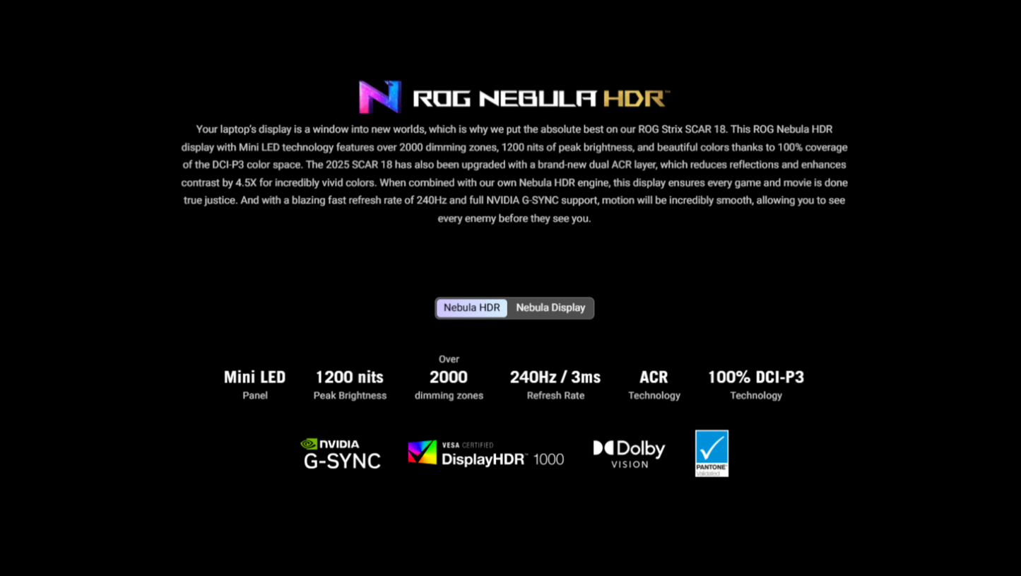 ASUS ROG Strix SCAR 18 (2025) G835LX NEW Intel Core Ultra 9 Gen II 275HX 24-Cores w/ NVIDIA RTX™ 5090 24GB DDR7 & ROG Nebula HDR Mini LED 2.5K 240Hz Display ((Bundle)) , Off Black