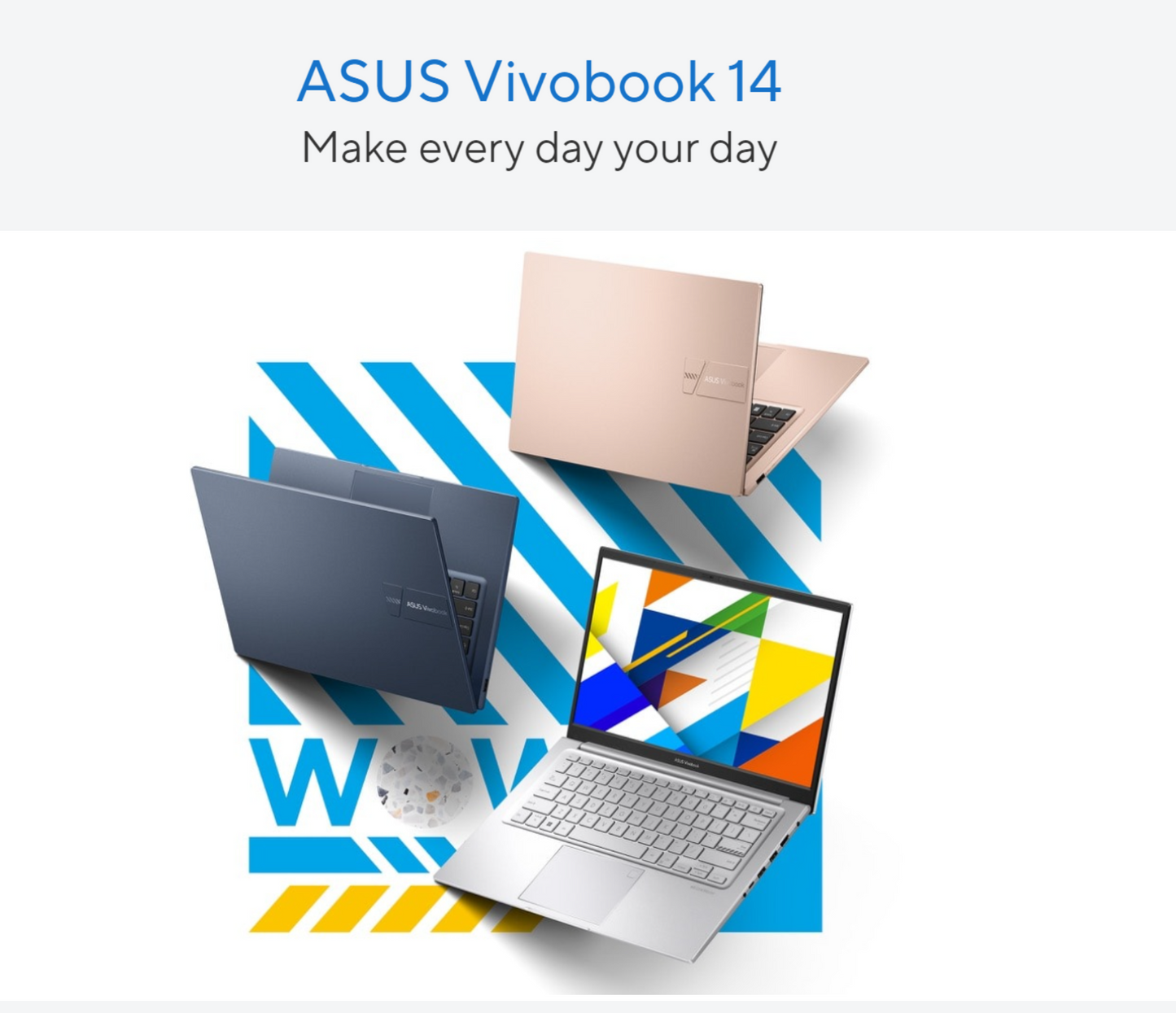 ASUS Vivobook 14 (2024) X1404VA NEW 13th Gen Intel Core i5 10-Cores Thin & Light Military-Grade (Customized) - Cool Silver