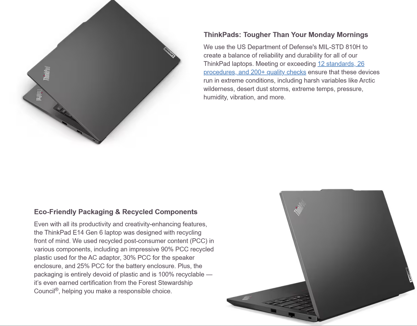 Lenovo NEW ThinkPad Edge E14 Gen 6 (2024) Intel® Ultra 5 12-Cores Intel® AI Boost Optimized Performance with Low-Power w/ DDR5 Memory & Backlit keyboard