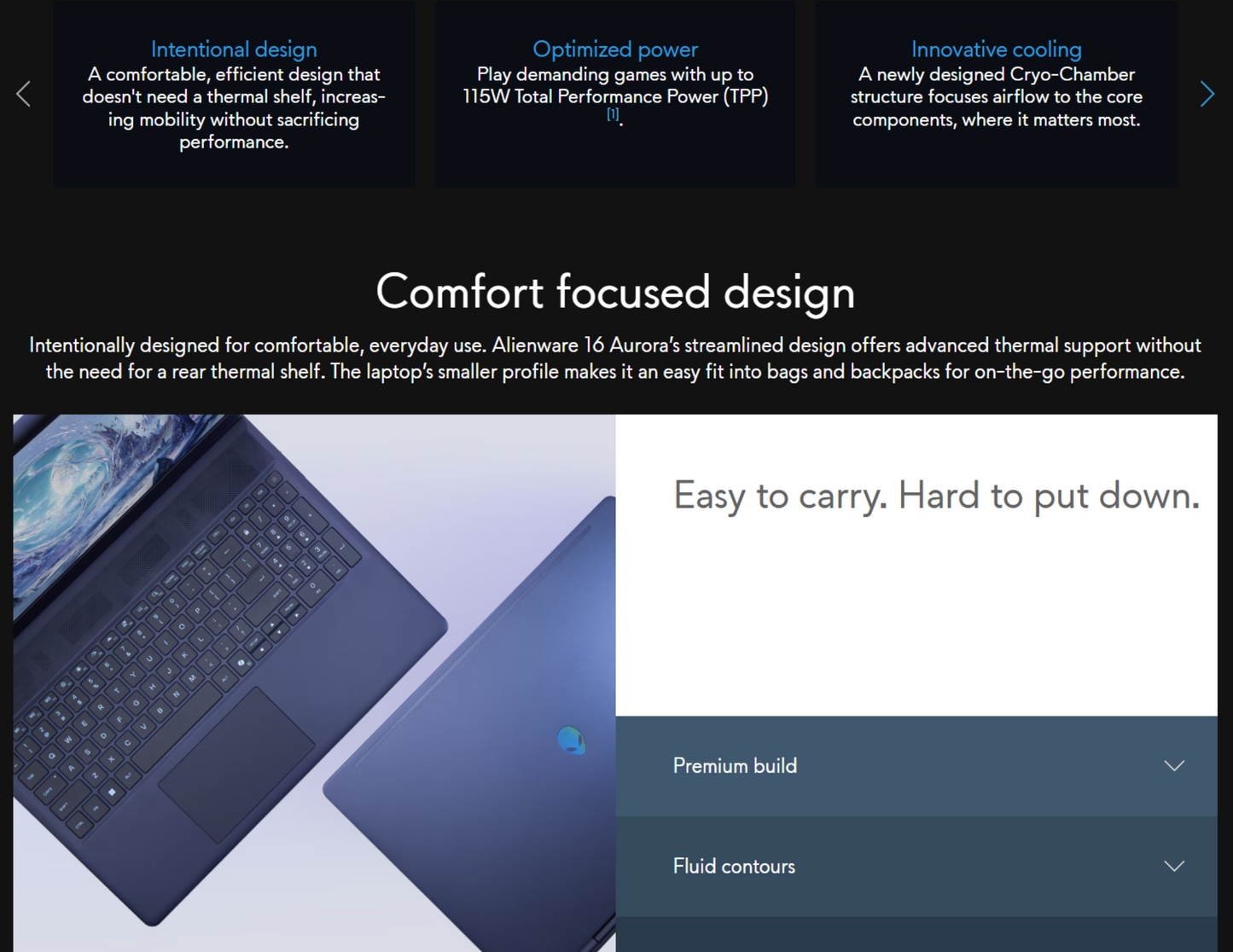 Dell Alienware 16 Aurora (2025) Intel Core 5 210H Series 2 8-Cores w/ Nvidia RTX 3050 6GB DDR6 & 16" 2.5K IPS 120Hz Display , Interstellar Indigo