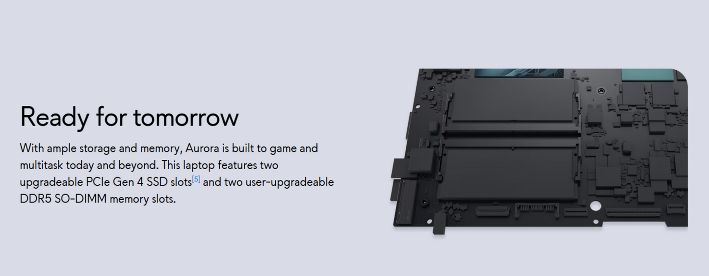 Dell Alienware 16 Aurora (2025) Intel Core 5 210H Series 2 8-Cores w/ Nvidia RTX 3050 6GB DDR6 & 16" 2.5K IPS 120Hz Display , Interstellar Indigo