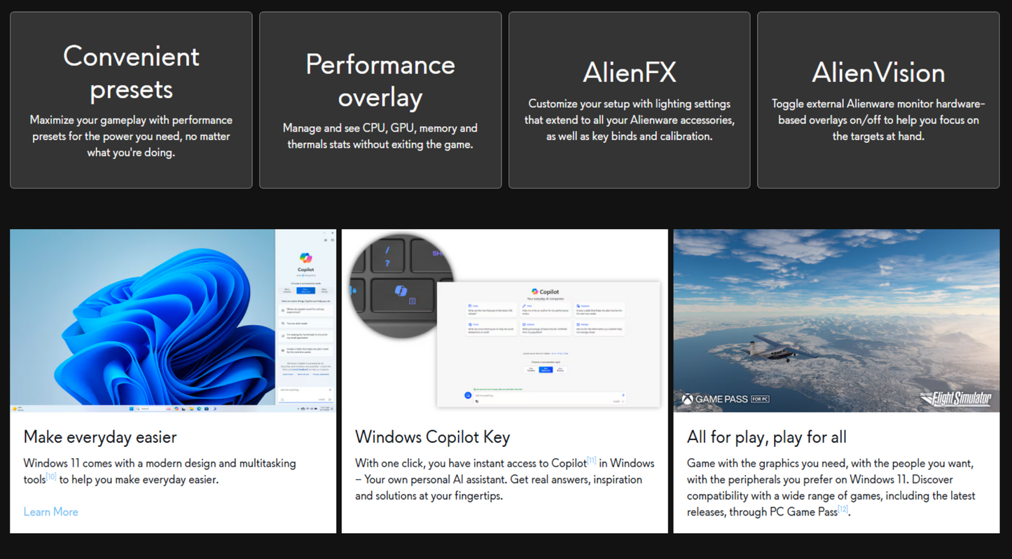 Dell Alienware 16 Aurora (2025) Intel Core 5 210H Series 2 8-Cores w/ Nvidia RTX 3050 6GB DDR6 & 16" 2.5K IPS 120Hz Display , Interstellar Indigo