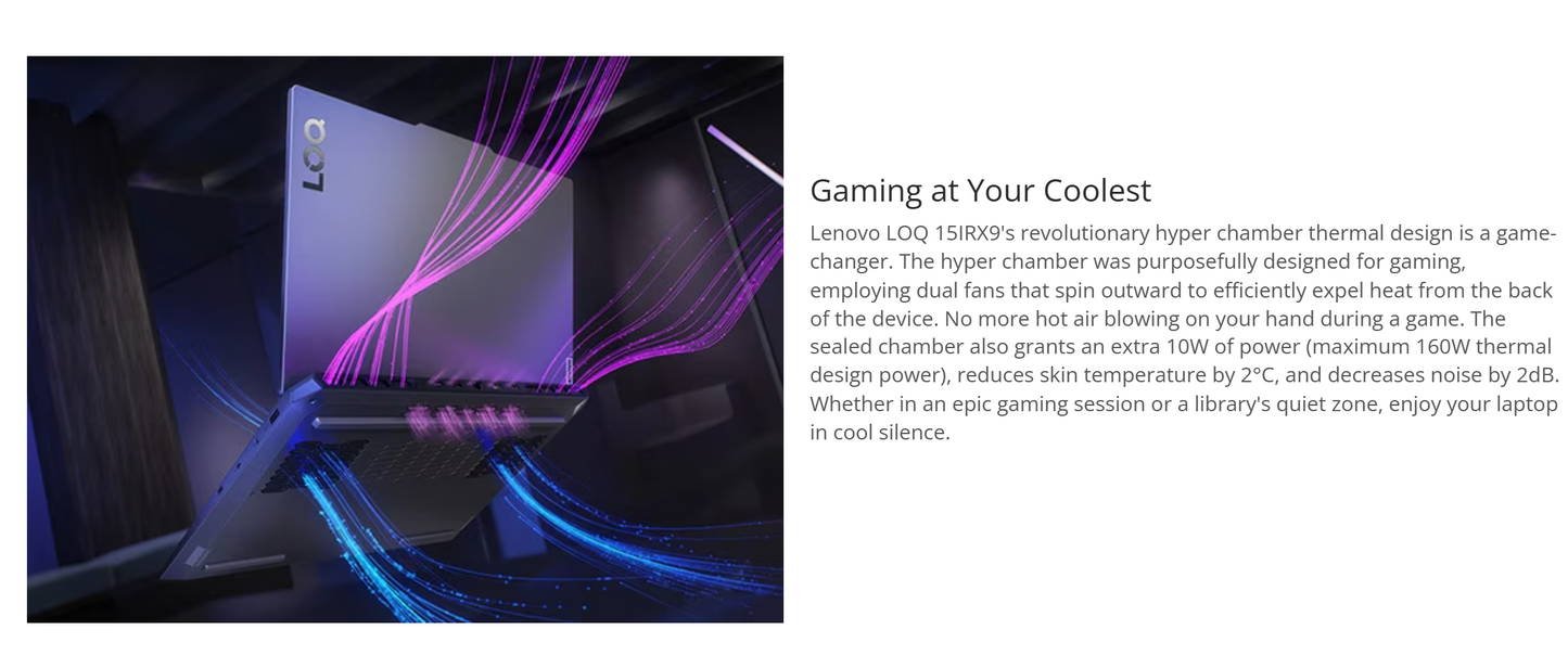 Lenovo LOQ Gaming (2024) NEW 13Gen Intel Core i7 13650HX 14- Cores w/ AI Engine+ LA1 Chip Nvidia & RTX 3050 6GB & IPS 144Hz Display - Luna Grey