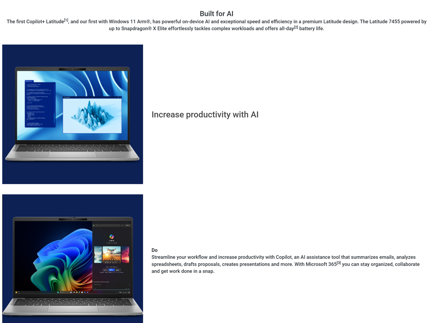 Dell Latitude 7455 (2024) Power your workflow with AI PC NEW Snapdragon X Plus 10-Cores AIPowered w/ Long Battery Life & IPS 2.5K Touch Screen , Gray