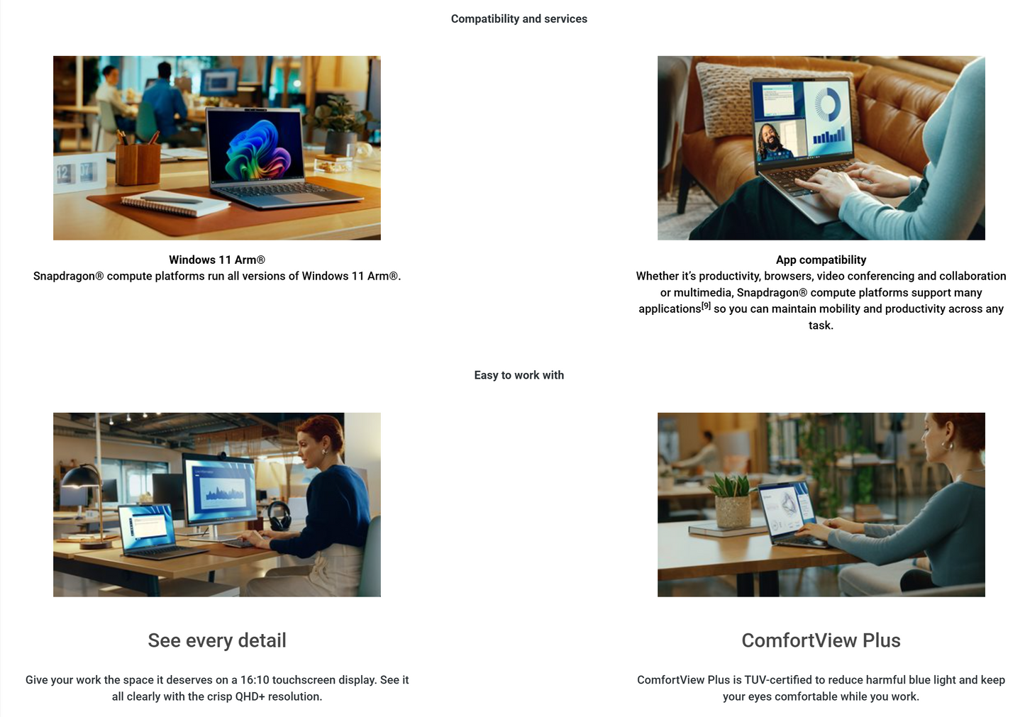 Dell Latitude 7455 (2024) Power your workflow with AI PC NEW Snapdragon X Plus 10-Cores AIPowered w/ Long Battery Life & IPS 2.5K Touch Screen , Gray