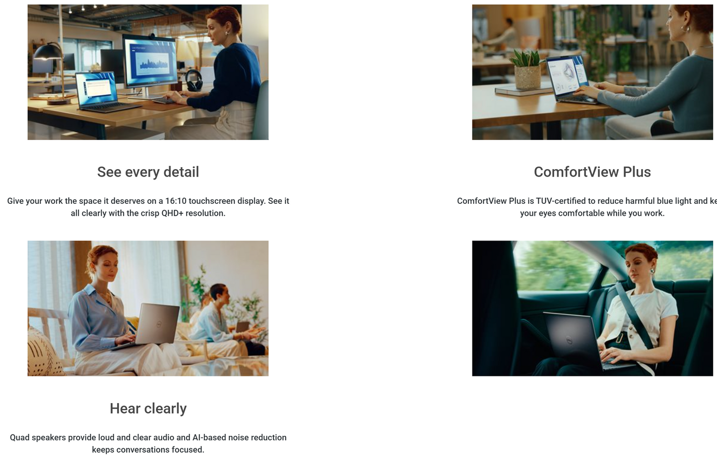 Dell Latitude 7455 (2024) Power your workflow with AI PC NEW Snapdragon X Plus 10-Cores AIPowered w/ Long Battery Life & IPS 2.5K Touch Screen , Gray