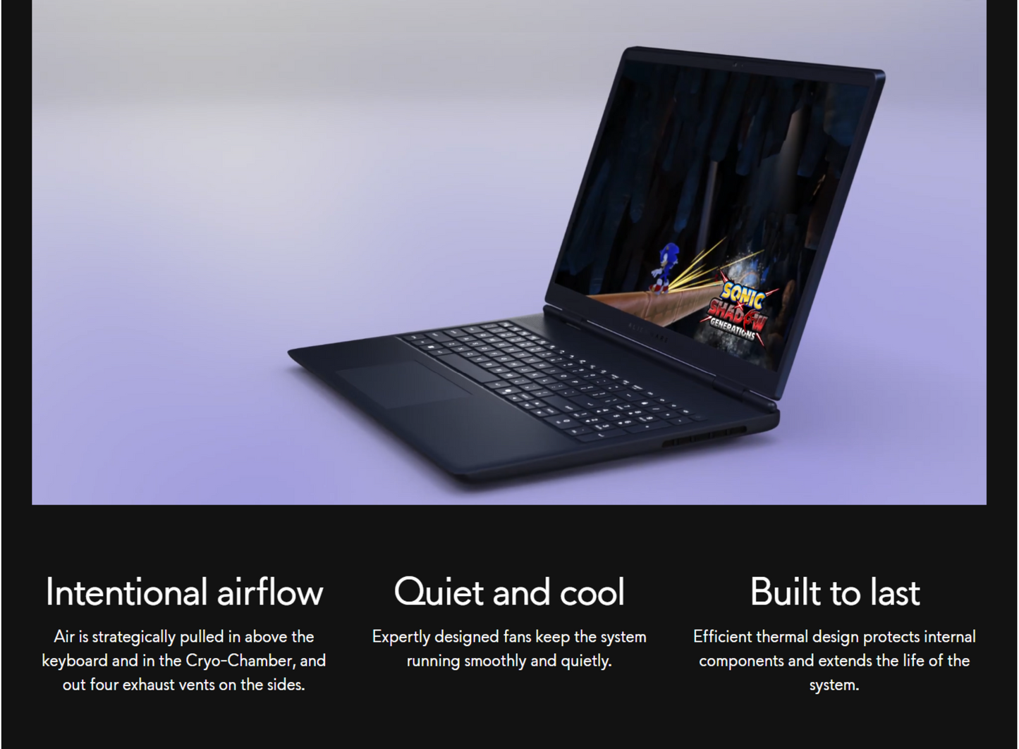 Dell Alienware 16 Aurora (2025) Intel Core 5 210H Series 2 8-Cores w/ Nvidia RTX 4050 6GB DDR6 & 16" 2.5K IPS 120Hz Display , Interstellar Indigo