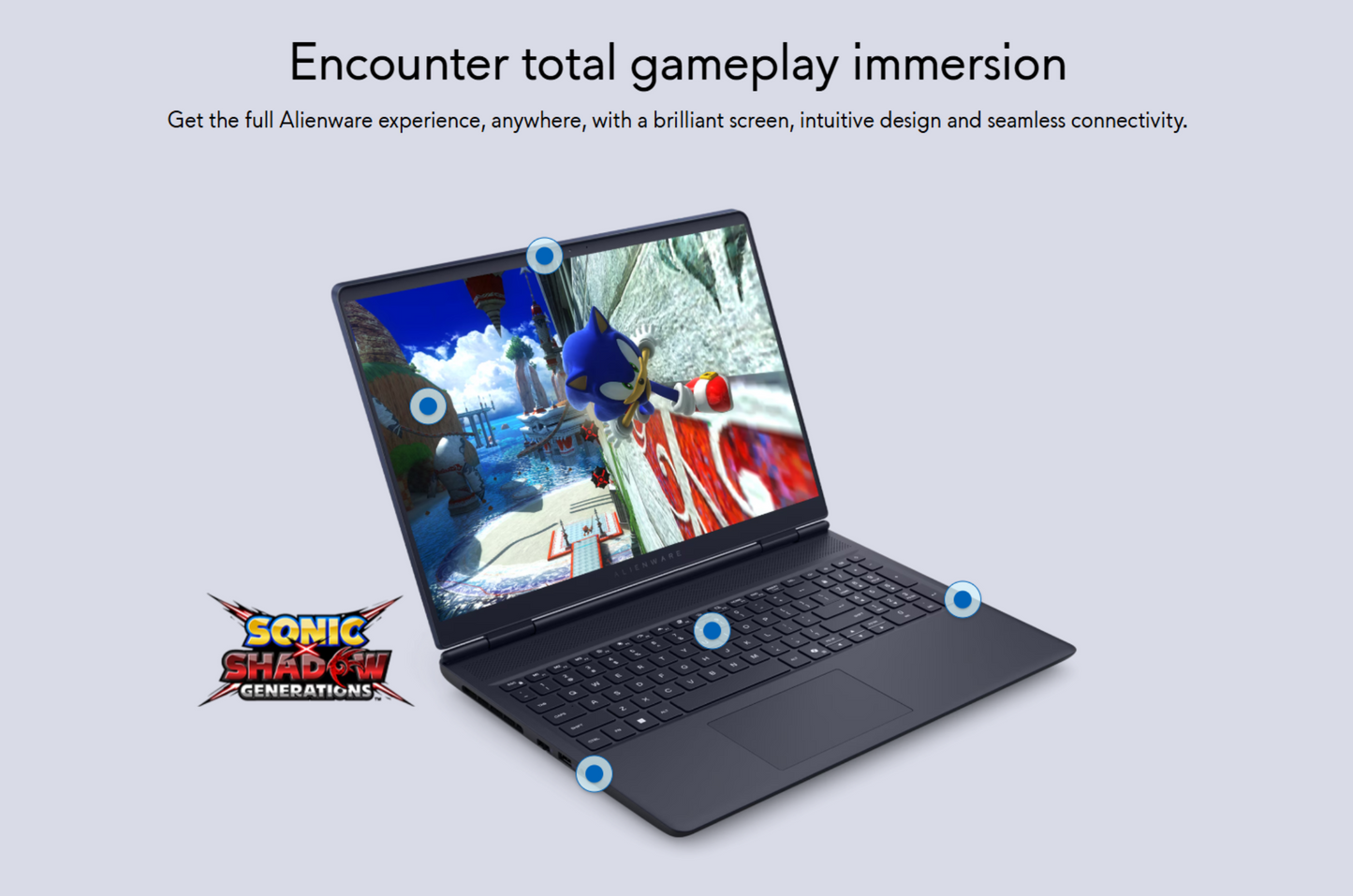 Dell Alienware 16 Aurora (2025) Intel Core 5 210H Series 2 8-Cores w/ Nvidia RTX 4050 6GB DDR6 & 16" 2.5K IPS 120Hz Display , Interstellar Indigo