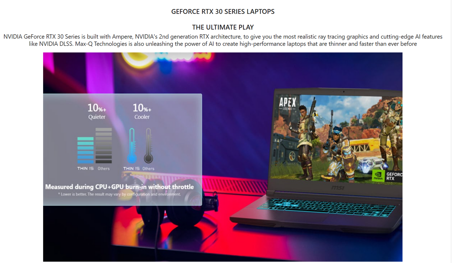 MSI Thin 15 B13VE Gaming (2023) 13Gen Intel Core i7 10-Cores w/ Nvidia RTX 4050 6GB & 144Hz Display - Grey