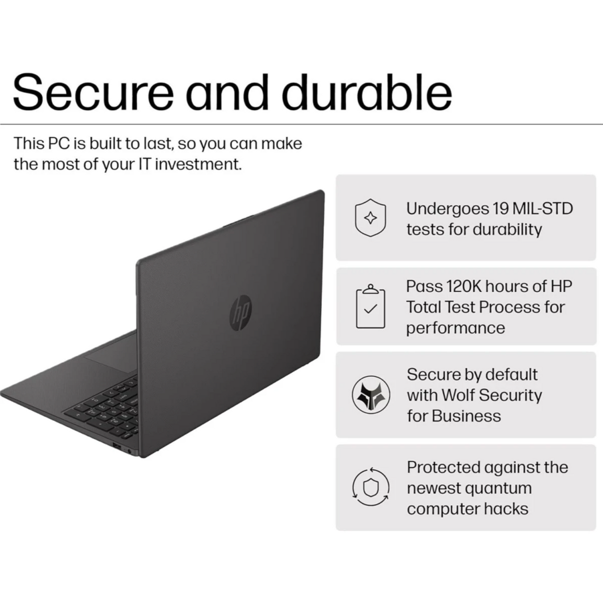HP Essential 250 G10 (2025) NEW Intel Core 3 100U 6-Core Budget-Friendly Business-Ready - Dark Ash Silver