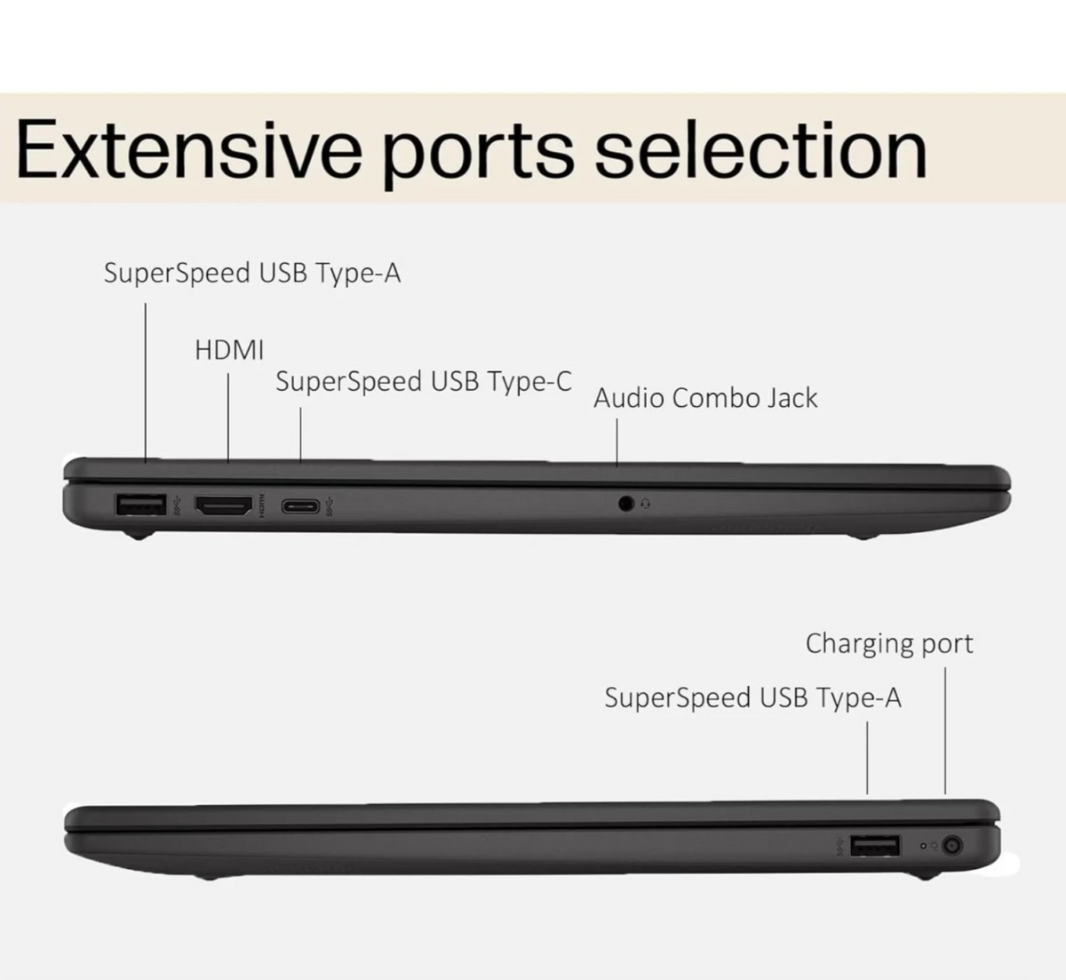 HP Essential 250 G10 (2025) NEW Intel Core 3 100U 6-Core Budget-Friendly Business-Ready - Dark Ash Silver