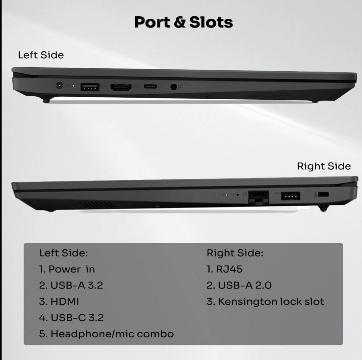 Lenovo V15 G4 (2024) NEW 7Gen AMD Ryzen 5 4-Cores Budget-Friendly Business Class w/ 2 Years Warranty & 16GB DDR5 Memory , Black