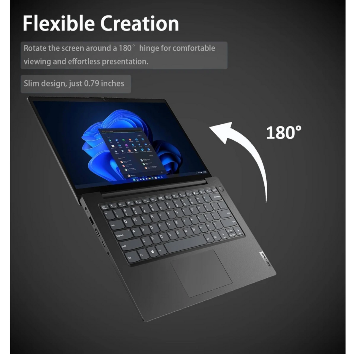 Lenovo V14 G4 (2025) 13th Gen Intel Core i7 13620H 10-Cores w/ HighPerformance Processor Business Class & Pre-Installed Windows 11 - Black