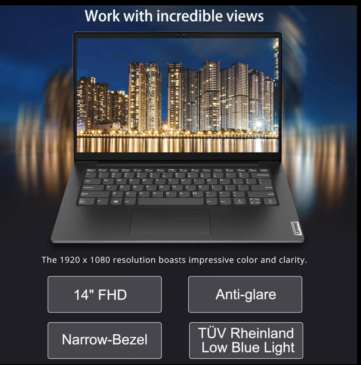Lenovo V14 G4 (2025) 13th Gen Intel Core i7 13620H 10-Cores w/ HighPerformance Processor Business Class & Pre-Installed Windows 11 - Black