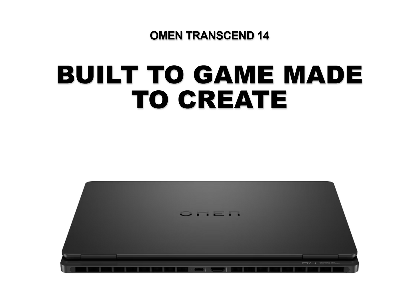 HP OMEN Transcend 14 (2025) 14- fb1002ne NEW Intel Core Ultra 9 Gen II 285H 16-Cores w/ NVIDIA RTX™ 5070 8GB DDR7 & 3K OLED 120Hz Display , Shadow Black