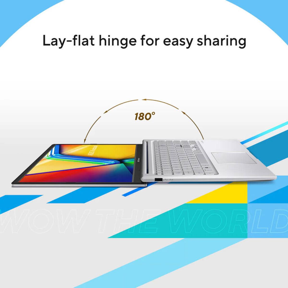 ASUS Vivobook 15 (2025) F1504 Intel Core 5 10-Cores Fast Charge Better Sound Military-Grade Standard & Backlit Keyboard , Cool Silver