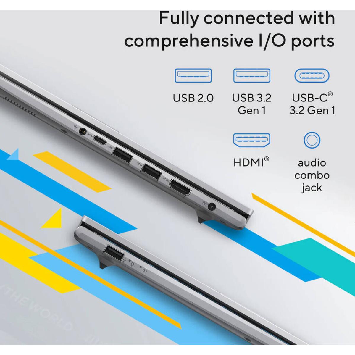 ASUS Vivobook 15 (2025) F1504 Intel Core 5 10-Cores Fast Charge Better Sound Military-Grade Standard & Backlit Keyboard , Cool Silver