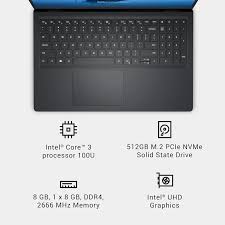 Dell 15 Laptop DC15250 (2025) NEW Intel Core 3 6-Core Higher Speed & More Powerful Integrated Graphics w/120Hz Display - Carbon Black